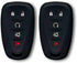 Autobase Silicone Key Fob Cover for Chevy Malibu Camaro Trax Traverse Trailblazer Sonic Blazer Cruze Volt Equinox Spark | Car Accessory for Chevrolet | Key Protection Case 2 Pcs (Black)