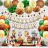Ola Memoirs Woodland Animals Baby Shower Decorations for Boy or Girl, Gender Neutral Party Supplies Kit- Welcome Baby Banner, Forest Creatures Cut Out, Woodland Balloons, Pompoms, Leaves, Lanterns