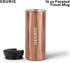 Keurig Faceted Stainless Steel Coffee Travel Mug, Fits Under Any Keurig K-Cup Pod Coffee Maker, 14 oz, Copper