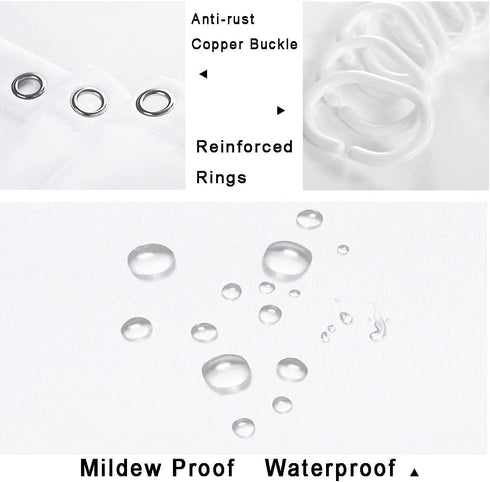 Dieqiu Colorful Ombre Shower Curtain Bathroom?Rainbow Abstract Geometric Purple Fabric Shower Curtains Set Blue Wave Gradient?12 Plastic Hooks Polyester Waterproof 72"x 72"