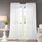Dreaming Casa Solid Sheer Curtains Draperies White Rod Pocket 2 Panels 42" W x 63" L