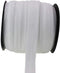 JESEP 40 Yards 5/8'' 1.5CM Fold Over Elastic (FOE) Stretch Fold Over Elastic Ribbons for Headbands Baby Head Bow #01 (White)