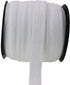 JESEP 40 Yards 5/8'' 1.5CM Fold Over Elastic (FOE) Stretch Fold Over Elastic Ribbons for Headbands Baby Head Bow #01 (White)