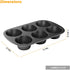3 Pack Nonstick Muffin Pan, Carbon Steel Cupcake Pan, Easy to Clean and Perfect for Making Muffins or Cupcakes, 6 Cup Jumbo