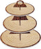 Wood-Grain 3-Tier Cardboard Cupcake Stand/Tower | Wild One, Woodland Animal Baby Shower Decorations, Camp-Fire Party Supplies, Lumberjack Theme Birthday Decor, Western Cowboy/Cowgirl Birthday Parties