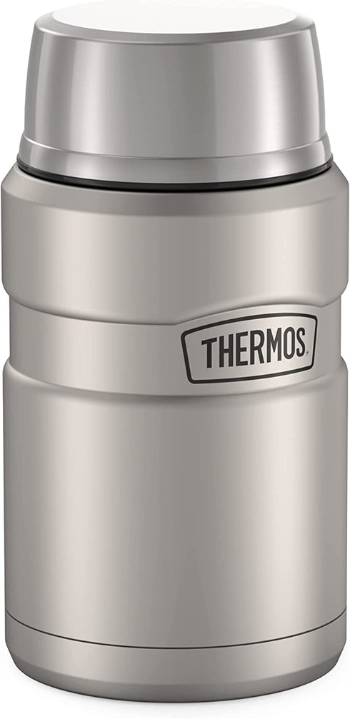 THERMOS Stainless King Vacuum-Insulated Food Jar, 24 Ounce, Matte Steel