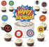 Birthday Party Supplies, Birthday Decorations for Boys Kits Include Birthday Banner, Balloons, Cake Toppers, Gold Flat Ribbon