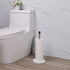 ZCCZ Free Standing Toilet Paper Holder Stand, Bathroom Toilet Roll Tissue Holder Stand Toilet Paper Storage for Bathroom Organization and Storage, Fit Any Size Toilet Rolls, Brushed Nickel