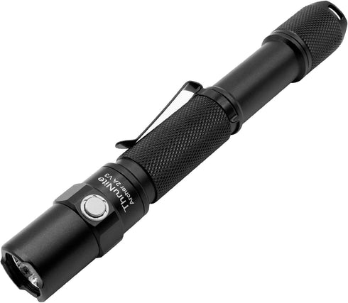 ThruNite LED Flashlight Archer 2A V3 500 Lumens CREE Portable EDC AA Flashlight with Lanyard, IPX8 Water-Resistant Dual Switch Outdoor Flash Light for Hiking, Camping, Everyday Use - CW