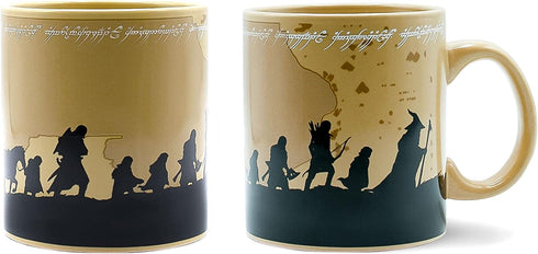 The Lord of the Rings Fellowship Ceramic Coffee Mug, Oversized Large Cup | Novelty Drinkware For Home Kitchen, Houseware Essentials | The Hobbit Gifts And Collectibles | Holds 20 Ounces