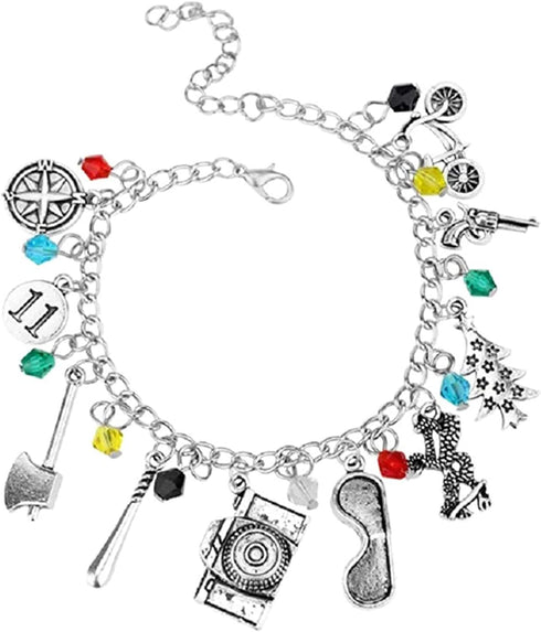 Stranger Things Bracelet Charm Light Jewelry Cosplay Bracelet Gift for Girls Teens Women Friends Stranger Things Bracelet in FREE JEWELRY VELVET POUCH