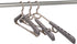 BonDream 6-Pack Heavy Duty Plastic Extra-Wide Arm 15"-23"Suits Clothes Hangers with Swivel Hooks,Perfect for Coat,Jacket,Dress,Shirt,Trousers or closet space saving,Grey&Tan