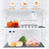 Shelf Liners for Kitchen Cabinets Refrigerator Liners Waterproof & Oil-Proof Kitchen Cupboard Liner Non-Slip Drawer Mats EVA Material Non Adhesive Fridge Liner for Shelves - Gray 11.8 x 59 Inches
