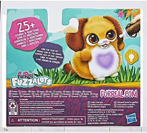 FurReal Fuzzalots Puppy Color-Change Interactive Feeding Toy, Lights and Sounds, Ages 4 and up