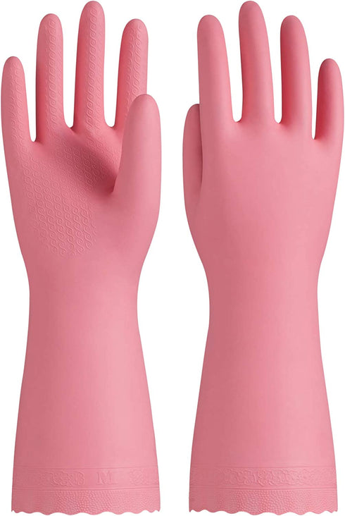 PACIFIC PPE Dishwashing Cleaning Gloves, Reusable Unlined Kitchen Gloves, Non-Slip, Medium