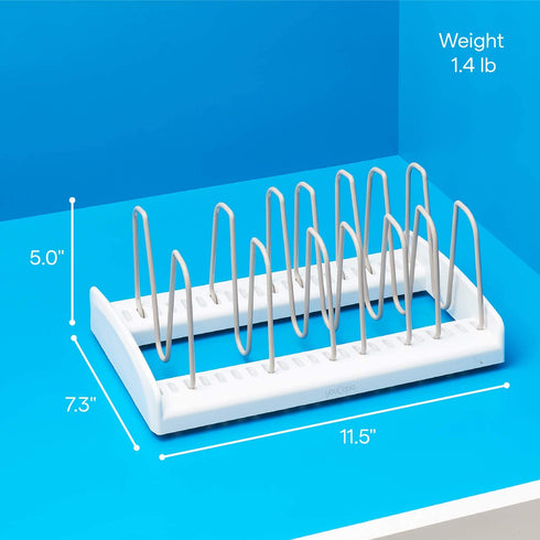 YouCopia StoreMore Adjustable Pot Lid Organizer, Standard, White
