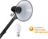 Bostitch Office VLF100D Swing Arm Desk Lamp, Metal, 36" Reach with Multi-Joint Adjustment, Includes Replaceable LED Bulb (VLF), Black