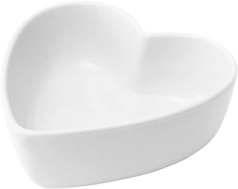WAIT FLY Heart-shaped Bowls for Salad Soup Snack Dessert Best Kitchen Household Cooking Gifts for Home Kitchen, White