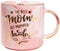 VILIGHT Grandma Mug Gifts for Nana from Granddaughter Grandson - Pregnancy Announcement for New Grandmother - Pink Marble Coffee Cup 11.5 Oz