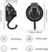 Khdrvok Heavy Duty Vacuum Suction Cup Hooks Powerful Hooks Wreath Hanger for Bathroom and Restroom Shower ,Easy to Install and Removable (4 Pack, Black)