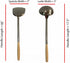 Wok Utensils Set 1 Wok Spatula & 1 Wok Ladle Set Large Size L17.5' x 5' Chinese Cooking Tools Wok Spoon & Wok Turner Cooking Utensils Set Wok Tools Wok Accessories Chuan Hoak Quality Stainless Steel