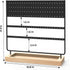 Earrings Organizer Jewelry Display Stand, 144 Holes Earring Holder Rack with Wooden Tray for Earrings Necklaces Bracelets and Rings Large Storage Earring Jewelry Display Tree as Women Girls Gift