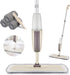 HOMTOYOU Spray Mop Upgrade for Floor Cleaning - Floor Mop with a Refillable Spray Bottle and 3 Washable Pads, Flat Mop for Home Kitchen Hardwood Laminate Wood Ceramic Tiles Floor Cleaning