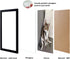 8x10 Picture Frame Set of 3 for Wall Mount or Tabletop Display,Made of Wood,Wall Mount 8" x 10"Photo Frame Poster Frames Decor,Black