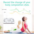 Leaone Body Fat Scale 30x30cm, USB Charging, White LED, Smart Bluetooth Digital BMI Weight Scale, Body Composition Analyzer Health Monitor with 6mm Tempered Glass with Smartphone App, 400 lbs, White