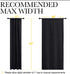 NICETOWN Black Blackout Curtain Blinds - Solid Thermal Insulated Window Treatment Blackout Drapes/Draperies for Bedroom (2 Panels, 42 inches Wide by 63 inches Long, Black)