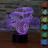 3D LED Illusion Lamp Monster Truck Night Light Optical Lighting Car Effect Touch Switch USB Powered LED Decoration Night Desk Lamp