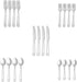 Amazon Basics 20-Piece Stainless Steel Bistro Flatware Set, Service for 4