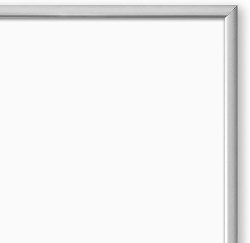 U Brands Magnetic Monthly Calendar Dry Erase Board, 16 x 20 Inches, Silver Aluminum Frame, Magnet and Marker Included (361U00-01),Silver Frame