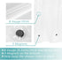 Mrs Awesome 32x72 Narrow Stall Shower Curtain Liner with 3 Magnets Clear PEVA 8G Thick & Heavy Duty, Waterproof, 32 x 72 inches, Clear