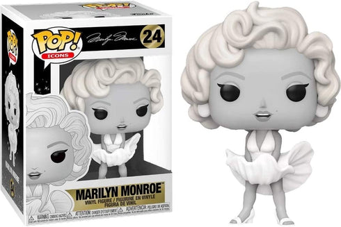POP! Funko Marilyn Monroe Black and White Vinyl Figure - EE Exclusive