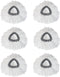GIB cleaningtool 6 Packs Replacement Mop Head Microfiber Spin Mop Refill for EasyWring Mop Easy Cleaning Mop Head Replacement