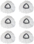 GIB cleaningtool 6 Packs Replacement Mop Head Microfiber Spin Mop Refill for EasyWring Mop Easy Cleaning Mop Head Replacement