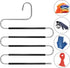 Pants Hangers Space Saving - 4 Pack S-Type Scarf Hanger Jeans Hangers Space Saving Non-Slip S Hangers for Pants