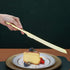 Berglander Gold Wedding Cake Knife and Server Set, Titanium Gold Plating With Unique Pattern Design Cake Cutter Serving Set Perfect For Wedding, Birthday, Parties and Events Dishwasher Safe