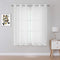 Pure White Sheer Curtain Panels 63 inches Long - 2 Panels Top Grade Gauze Grommet Solid Texture Soft Voile Window Drapes for Bedroom Living Room(38 Wide x 63-inch Length)