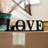 Wooden LOVE Sign Home Decor Table Top Sign Freestanding Decorative Wood Cutout Letter Valentine's Day Love Tableotp Decor Wedding Decor