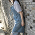 Cotton Denim Apron Adjustable Baking Cooking Apron with Pockets for Kitchens