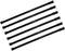 6 Pack Spring Tension Curtain Rod Adjustable Length for Kitchen, Bathroom, Cupboard, Wardrobe, Window, Bookshelf DIY Projects (Black - 6 Pack,15.7" to 28" Adjustable)