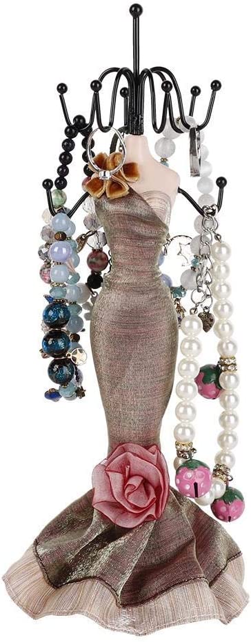 Fashion Jewelry Display Stand, Hanging Jewelry Organizer / Jewelry Organizer Holder Human Model Jewelry Organizer For Jewelry Towers Jewelry-Towers For Girls Women(Small Model )