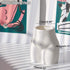 Pure White Ceramic Butt Flower Vase, Creative Body Vase Pen Holder Makeup Brush Holder Home Decor Body Vase Female Form, Feminist Cute Minimalist Small Accent Vase