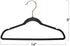 HOUSE DAY Kids Velvet Hangers,60 Pack Non Slip Baby Hangers Ultra Slim Space Saving Childrens Hangers,14" Size for Infant & Toddler Clothes (Black)