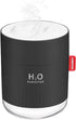Portable Mini Humidifier, 500ml Small Cool Mist Humidifier, USB Personal Desktop Humidifier for Baby Bedroom Travel Office Home, Auto Shut-Off, 2 Mist Modes, Super Quiet (Black)