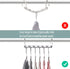 Meetu Space Saving Hangers Metal Clothes Hangers 6X2 Slots Magic Hanger Cascading Hanger Updated Hook Design Closet Organizer Hanger (Pack of 4)