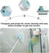 balacoo Shower Scrubber for Cleaning, Extendable Long Lightweight Handle Detachable Bristles Scrub Brush for Cleaning Bathtub Shower Bathroom