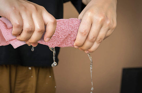 Softolle 100% Cotton Ring Spun Wash Cloths Bulk Pack of 24 Pieces Washcloths 12x12 Inches Wash Cloth for Face, Highly Absorbent, Soft and Face Towels (Pink)